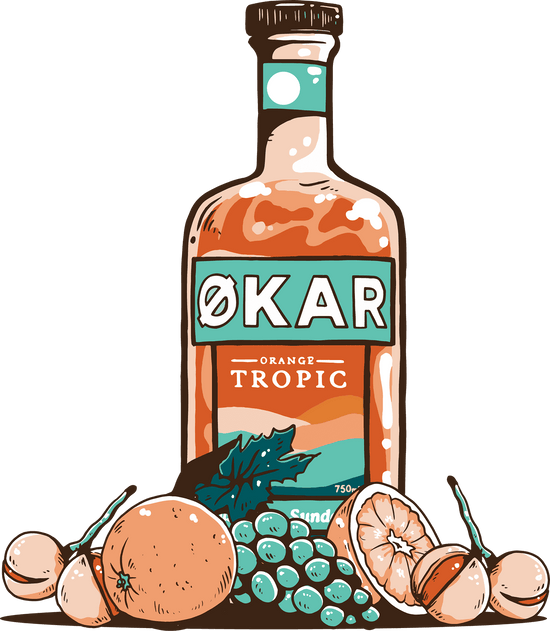 Økar Orange Tropic Bottles